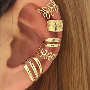 Gold Cuff Earrings